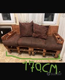 Divanetto in bancali color rame, homemade