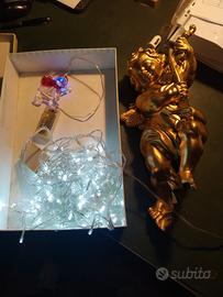 cherubino gigante più luci led