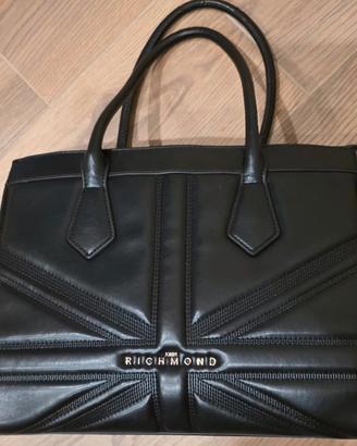 Borsa a mano John Richmond in pelle nera