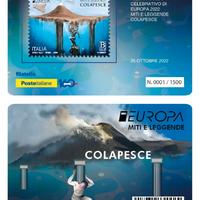 2022 Folder Europa Miti e Leggende e 2 tessere fil