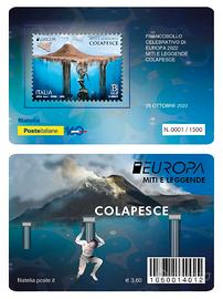 2022 Folder Europa Miti e Leggende e 2 tessere fil