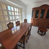 Soggiorno COMPLETO Noce Nazionale Massello 