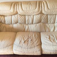 Divano in pelle 3 posti