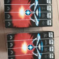 star Trek vhs lotto 8 in 2 cofanetti vintage