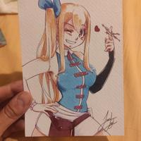 Cartolina poster mini stampa Lucy Fairy tail