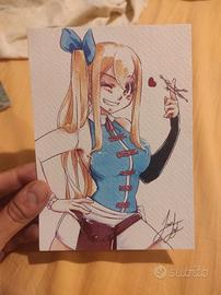 Cartolina poster mini stampa Lucy Fairy tail