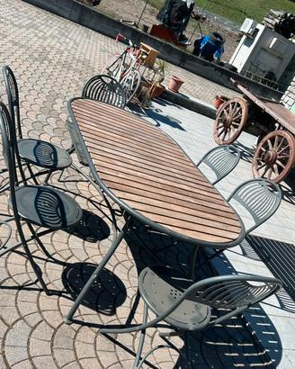 Tavolo da esterno +6 sedie