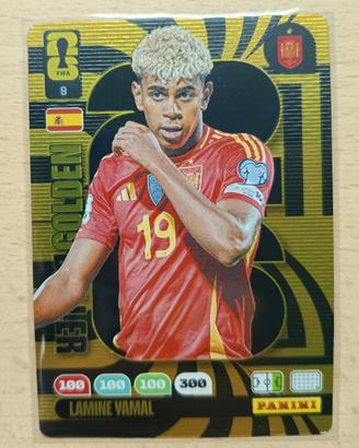 Panini Mondiale Card 9 Lamine Yamal Golden Baller