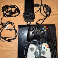 Xbox 360 Nera Originale + 2 Pad