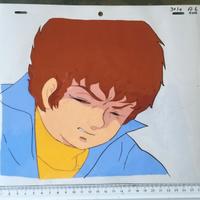 Cel di animazione originale e disegno di Amuro Ray