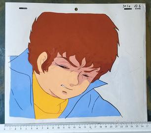 Cel di animazione originale e disegno di Amuro Ray