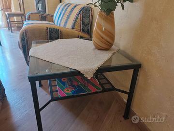 Tavolino in vetro per salotto