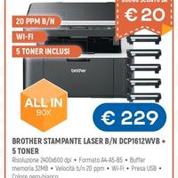 STAMPANTE MULTIFUNZIONE BROTHER LASER B/N 5 TONER