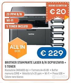 STAMPANTE MULTIFUNZIONE BROTHER LASER B/N 5 TONER