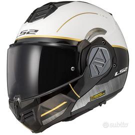 CASCO MOTO MODULARE LS2 ADVANT IRON MATT WHITE