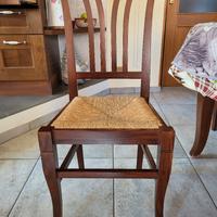 6 sedie più tavolo allungabile 