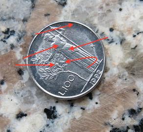 Moneta da 100 lire piccolo repubblica italiana del