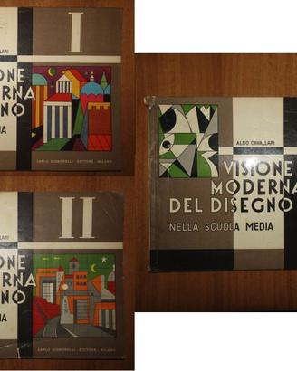 Cavallari Visione moderna del disegno 3 voll. 1958