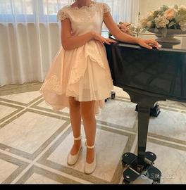 Vestito bambina comunione con pizzo