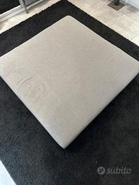 Pouf Divano grande 164x164x40cm grigio lavabile