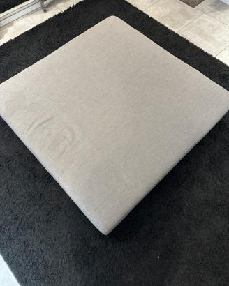 Pouf Divano grande 164x164x40cm grigio lavabile