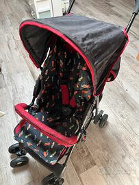Passeggino leggero Hauk rosso