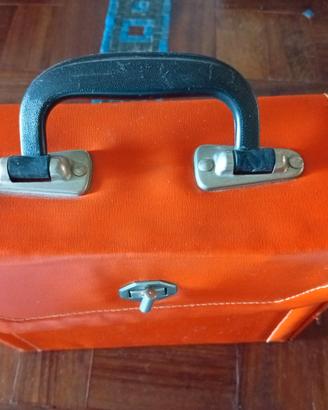 porta vinili 45giri + 18 dischi musica italiana 