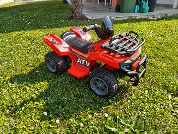 HOMCOM Quad Elettrico per Bambini con Batteria  6v