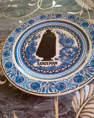 Piatto ceramica vintage SANDEMAN "The Don"