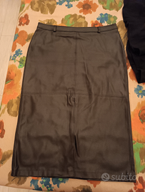 Gonna nera similpelle Marella con cartellino