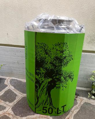 Contenitore olio nuovo con rubinetto inox LT 50