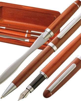 SET legno penna sfera stilogr tagliacarte L'Aquila