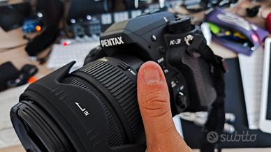Pentax k3 più corredo ottiche e flash