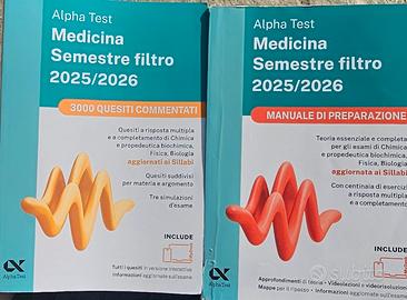 Alpha Test Semestre Filtro manuale+ libro quesiti