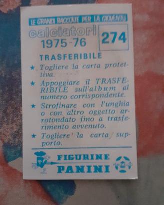 Scudetto Torino album calciatori panini 1975-76