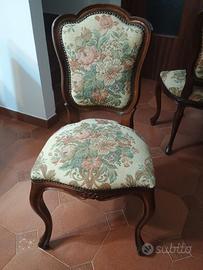 sedie in legno imbottite