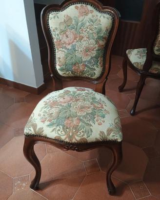 sedie in legno imbottite
