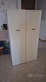 Armadietto, in legno tipo ufficio