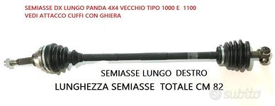 SEMIASSE PANDA 4X4 LUNGO  141 DAL 1985-AL 2003 DX