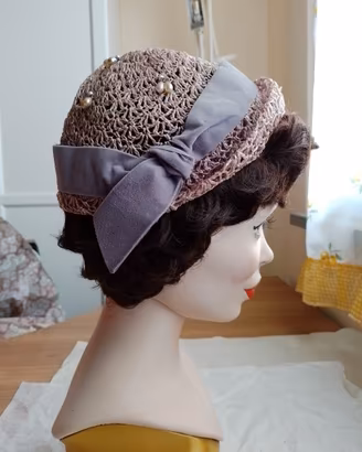 Cappello da cocktail vintage Anni '50 Made in USA