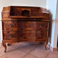 Scrivania vintage con ribalta