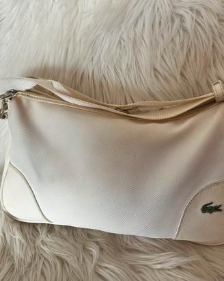 Borsa Lacoste originale tracolla bianca