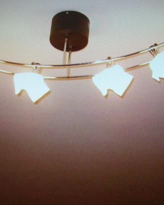 Lampadario alogeno quattro luci