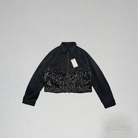 Giacca Cropped Zara Nera con brillantini - Tgl. L