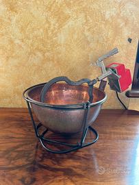 Paiolo in Rame con Mescolatore Elettrico