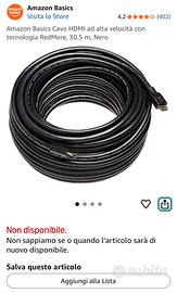 Cavo HDMI 30 metri
