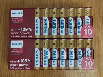 20 Batterie AA 1.5V - Philips Gold