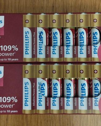 20 Batterie AA 1.5V - Philips Gold