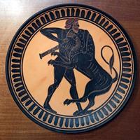 Piatto Ceramica Personaggio Mitologico Greco