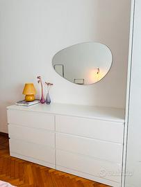 CASSETTIERA MALM IKEA 160x78 cm BIANCA
